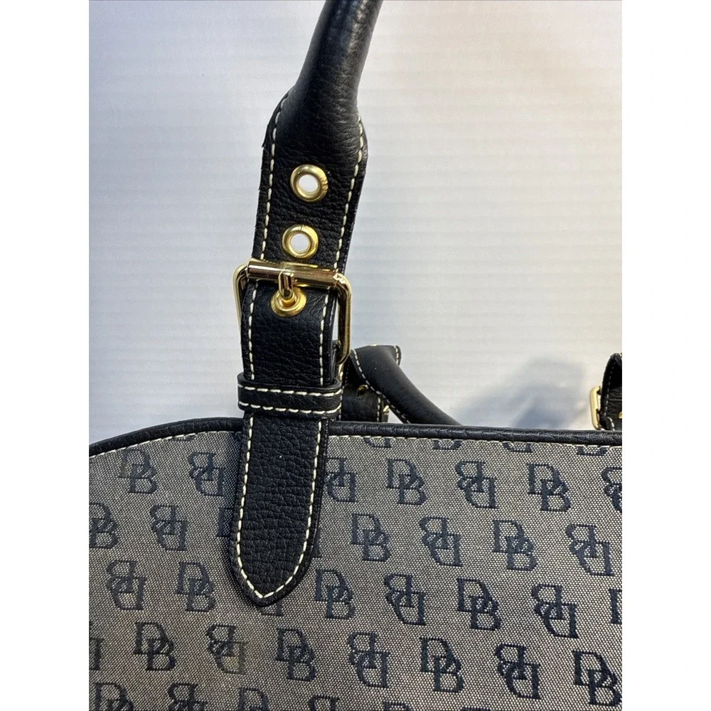 Authentic Dooney & Bourke Signature Monogram 2pc Satchel & Wallet Set
